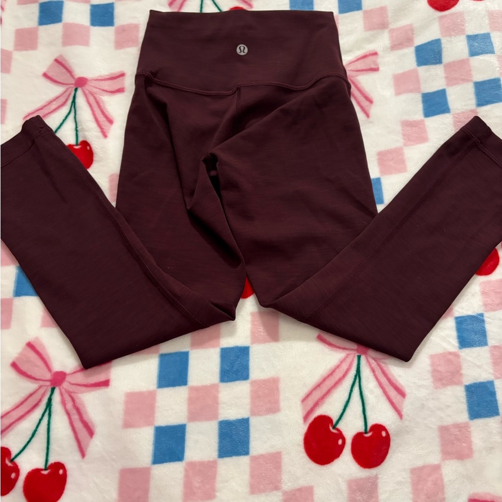 lululemon Burgundy Leggings. Size 0